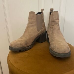 Tan brown booties